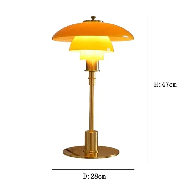 Nordic Danish Designer Desk Light Retro Medieval Bauhaus Bedside Table Lamp PH Living Room Bedroom Decoration