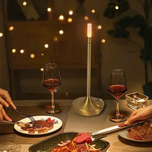 Candlelight Table Lamp LED Candle Charging Restaurant Bar Lamp Desktop Decoration Atmosphere Touch Night Light