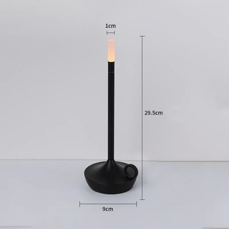 Candlelight Table Lamp LED Candle Charging Restaurant Bar Lamp Desktop Decoration Atmosphere Touch Night Light