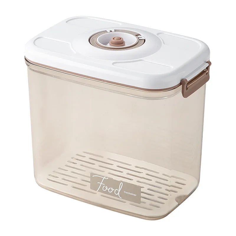 Vacuum Preservation Box Food Sealing Container Draining Miscellaneous Grain Storage Container Kitchen Refrigerator