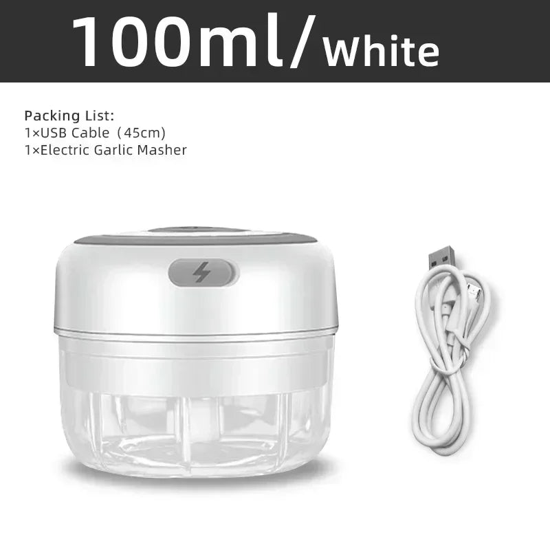 2025 USB Kitchen Chopper - Electric Food Processor for Garlic Meat Vegetables Portable Cooking Gadget