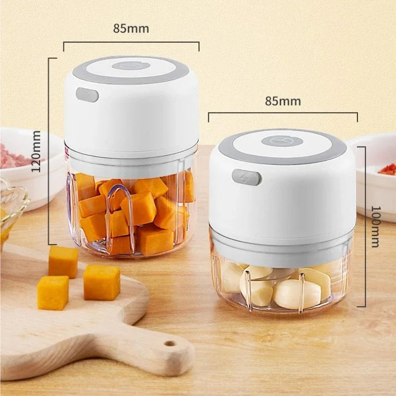 2025 USB Kitchen Chopper - Electric Food Processor for Garlic Meat Vegetables Portable Cooking Gadget