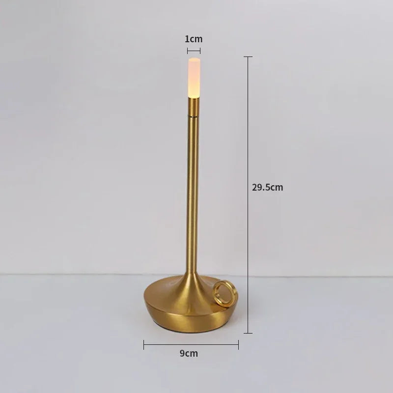 Candlelight Table Lamp LED Candle Charging Restaurant Bar Lamp Desktop Decoration Atmosphere Touch Night Light