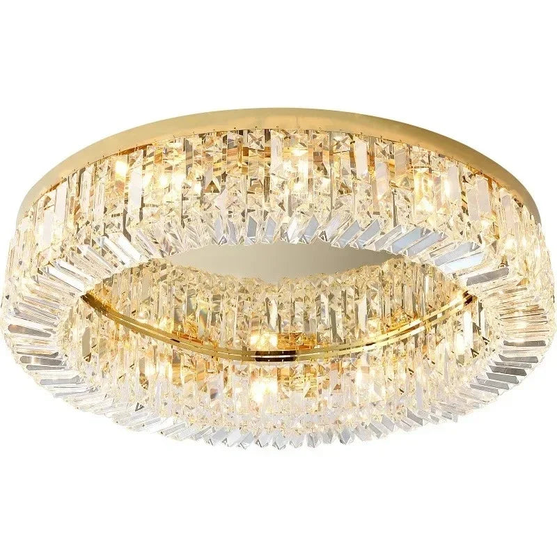 Modern Crystal Ceiling Light for Dining Room Gold Chrome Led Chandeliers Lighting Pendant Lamp Indoor Bedroom