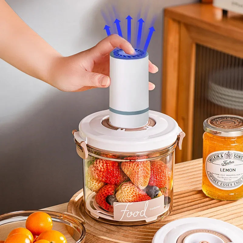 Vacuum Preservation Box Food Sealing Container Draining Miscellaneous Grain Storage Container Kitchen Refrigerator