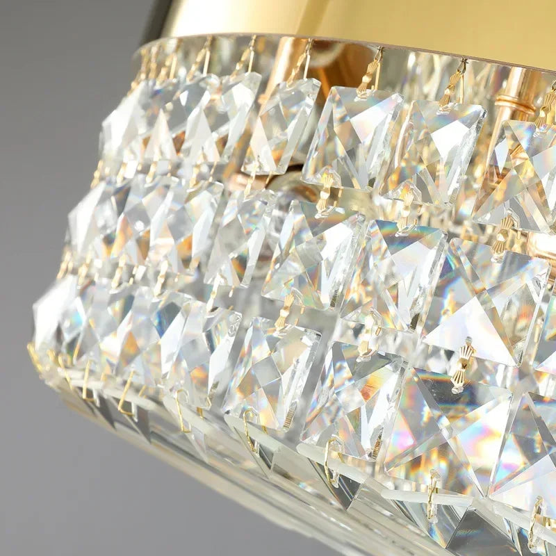 Modern Crystal Ceiling Light for Dining Room Gold Chrome Led Chandeliers Lighting Pendant Lamp Indoor Bedroom