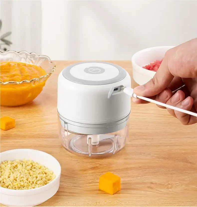 2025 USB Kitchen Chopper - Electric Food Processor for Garlic Meat Vegetables Portable Cooking Gadget