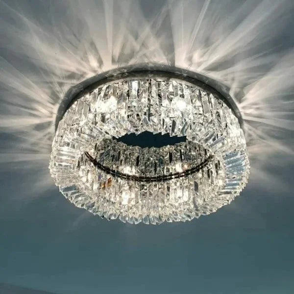 Modern Crystal Ceiling Light for Dining Room Gold Chrome Led Chandeliers Lighting Pendant Lamp Indoor Bedroom