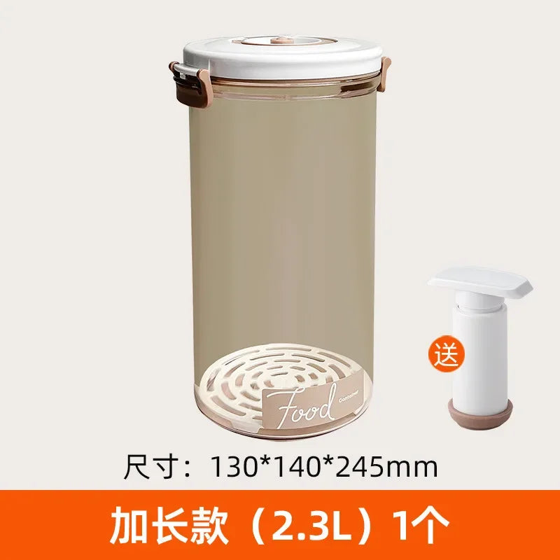 Vacuum Preservation Box Food Sealing Container Draining Miscellaneous Grain Storage Container Kitchen Refrigerator
