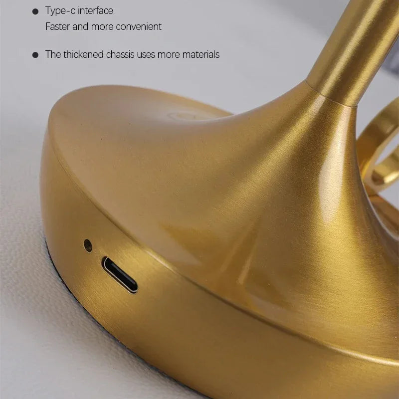Candlelight Table Lamp LED Candle Charging Restaurant Bar Lamp Desktop Decoration Atmosphere Touch Night Light