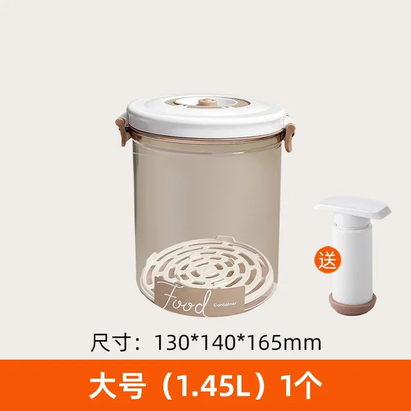 Vacuum Preservation Box Food Sealing Container Draining Miscellaneous Grain Storage Container Kitchen Refrigerator